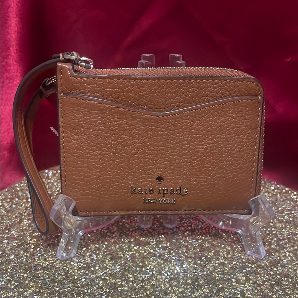 Kate Spade Tan Leather Wristlet